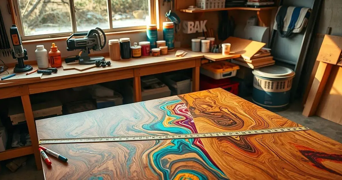 Como fazer mesas de resina com compensado Como fazer mesas de resina com compensado