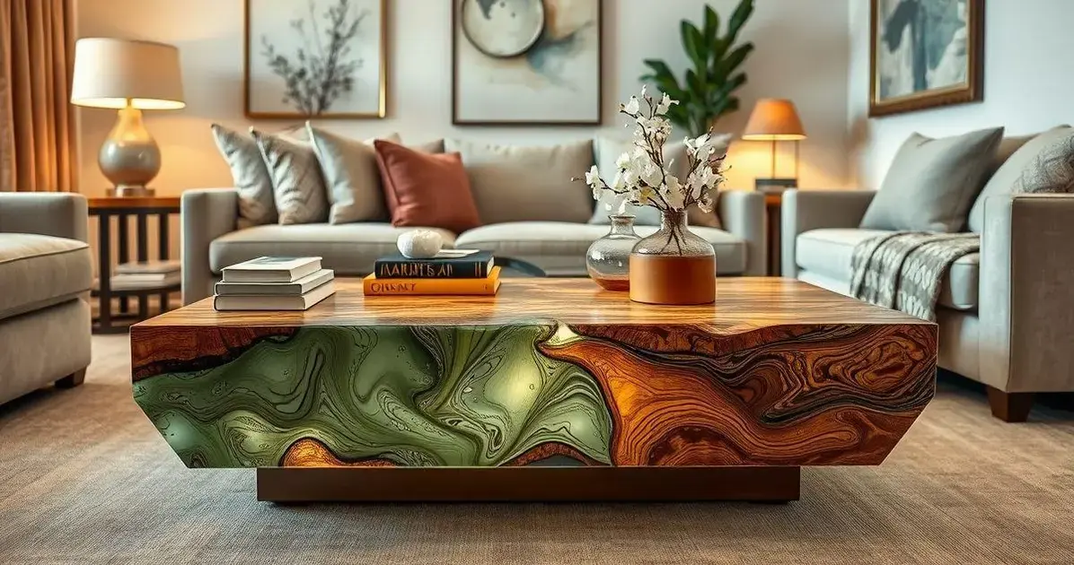 Como fazer mesas de resina com madeira