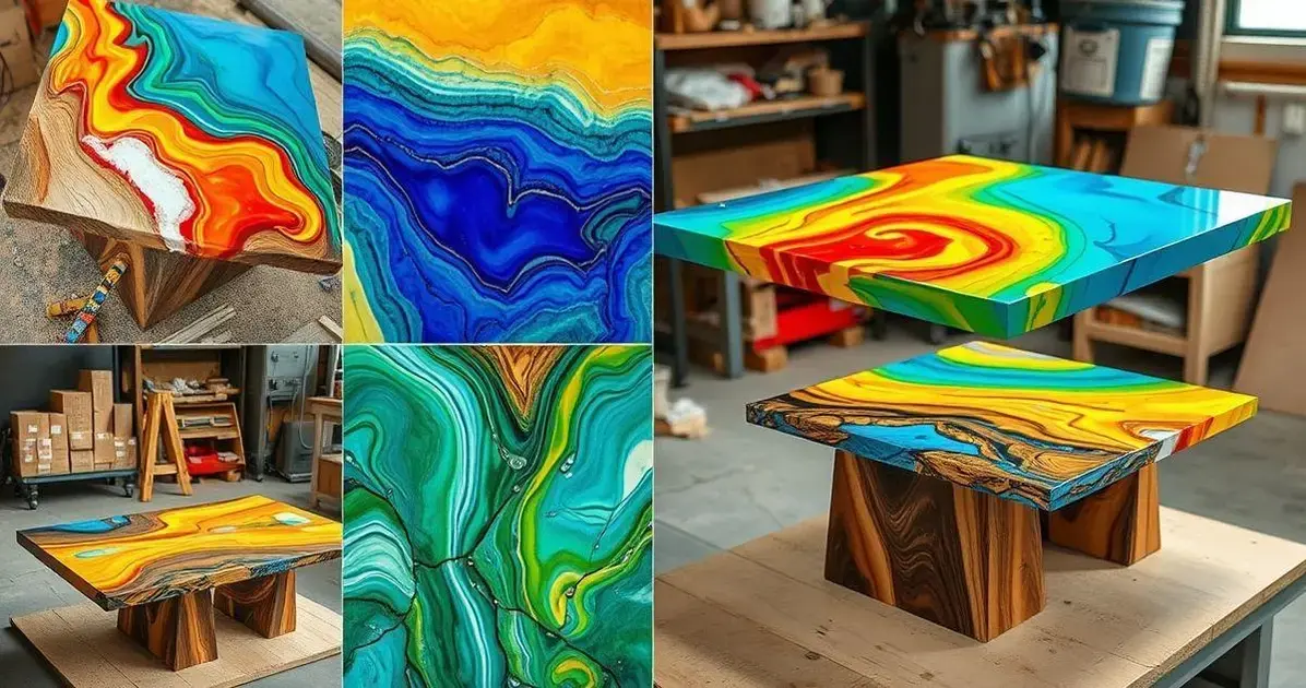Como fazer mesas de resina epóxi