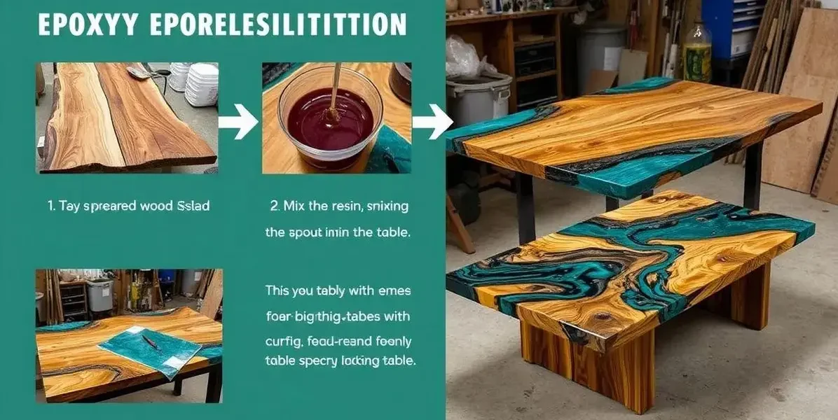 Como fazer mesas de resina epóxi