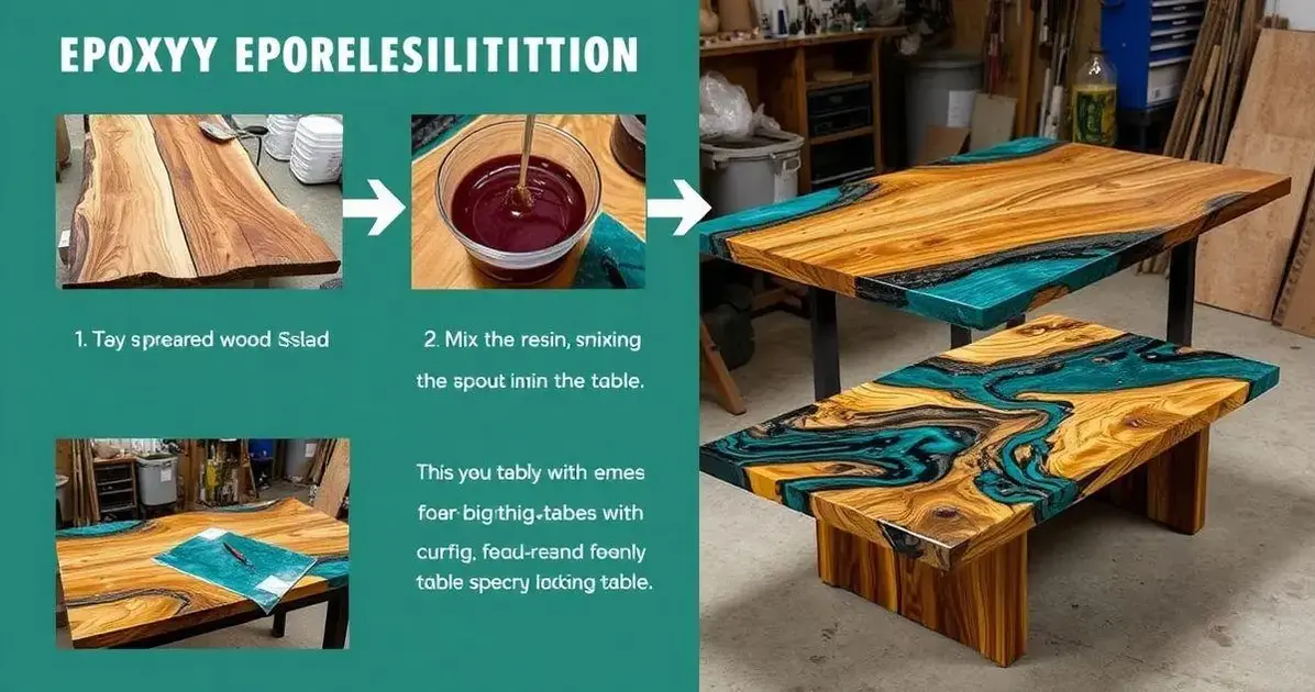 Como fazer mesas de resina epóxi
