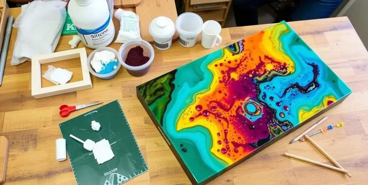 Como fazer molde de mesa resina