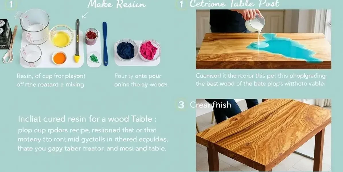 Como fazer resina para mesa de madeira
