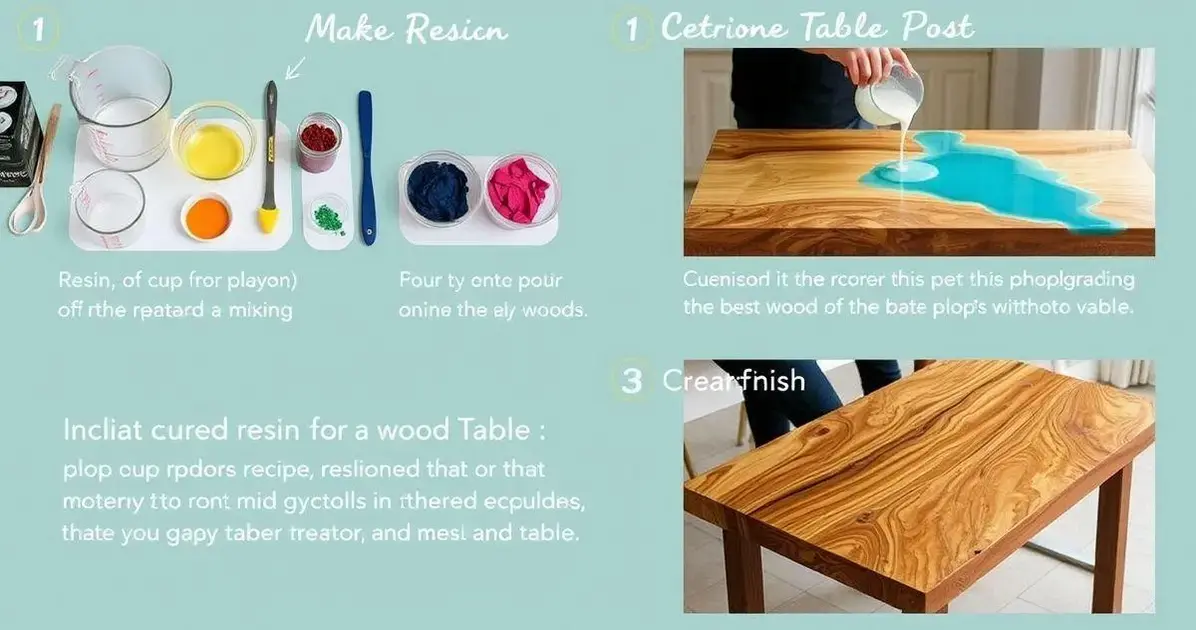 Como fazer resina para mesa de madeira