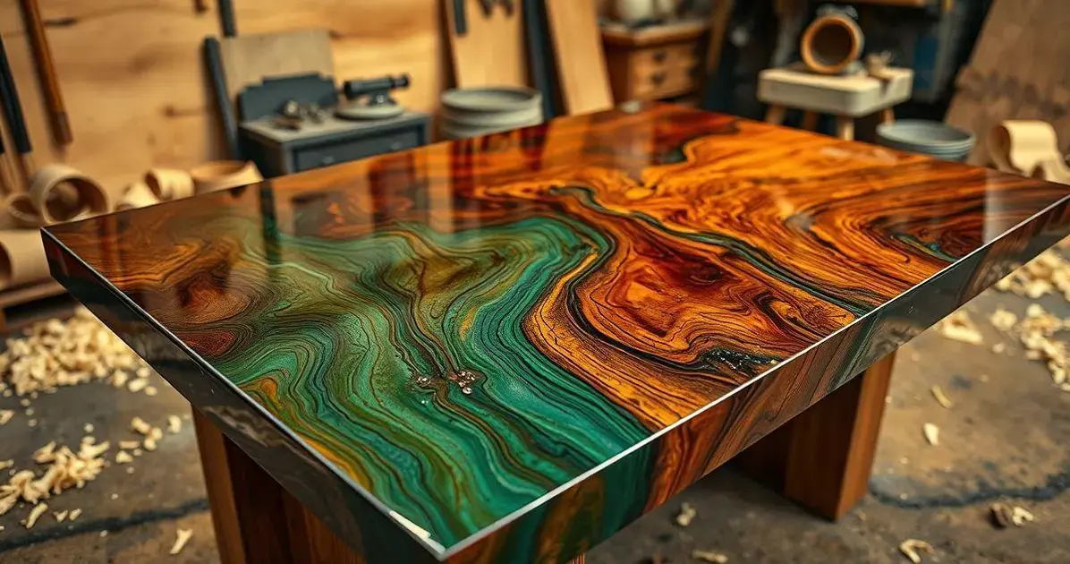 Como fazer resina.pata mesa de.madeira