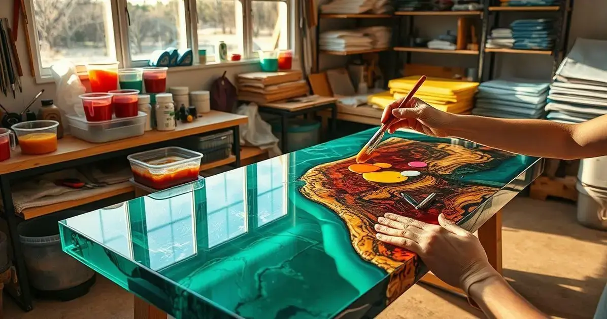 Como fazer um mesa de fibra e resina