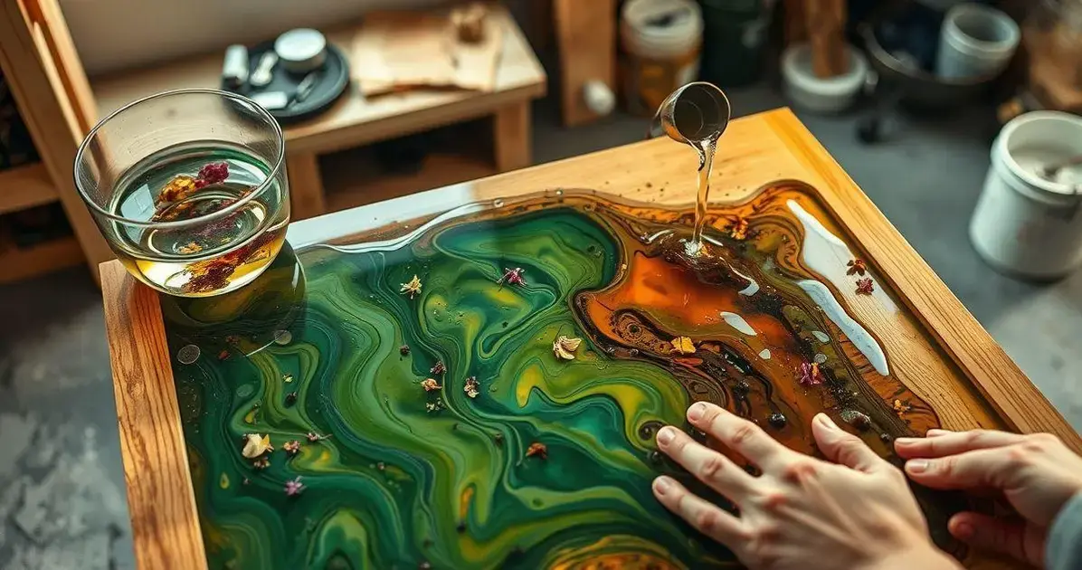 Como fazer um mesa de resina