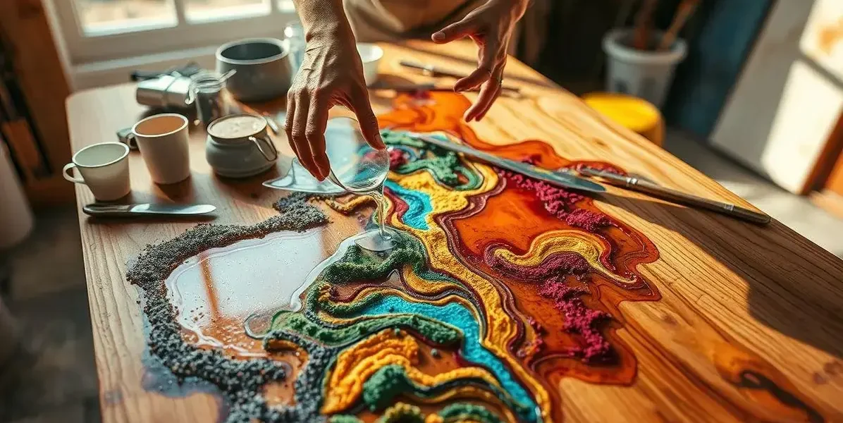 Como fazer uma mesa de areia e resina