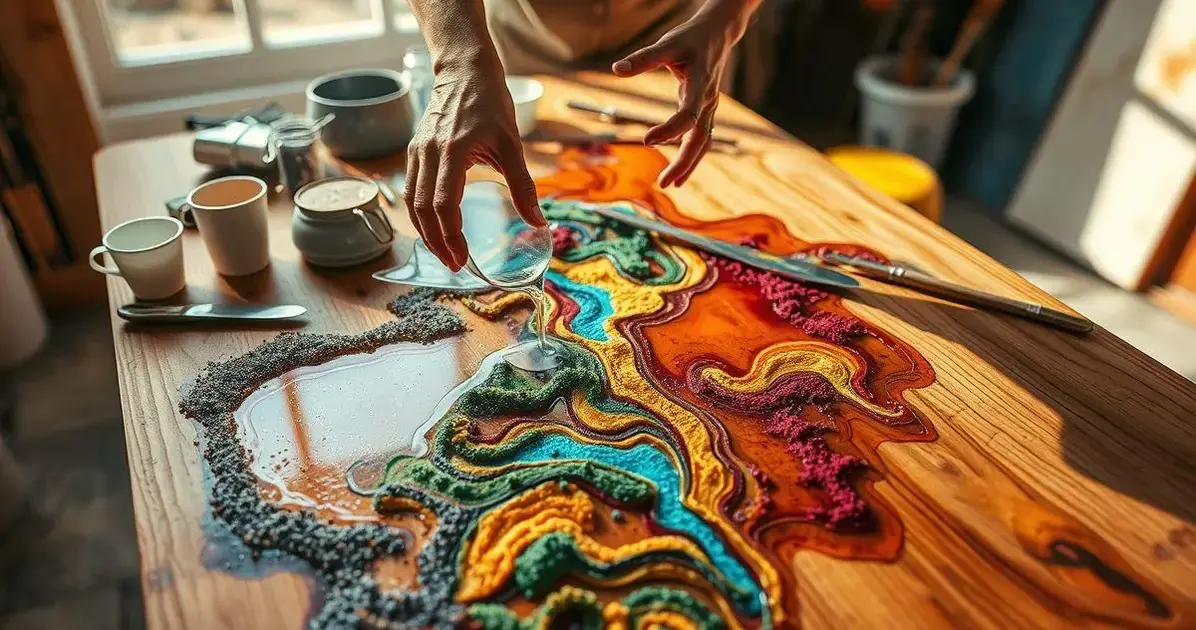 Como fazer uma mesa de areia e resina