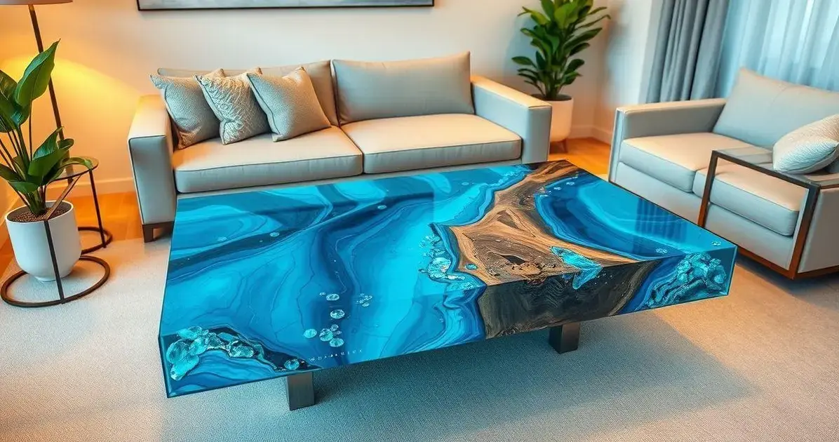 Como fazer uma mesa de centro com resina epox