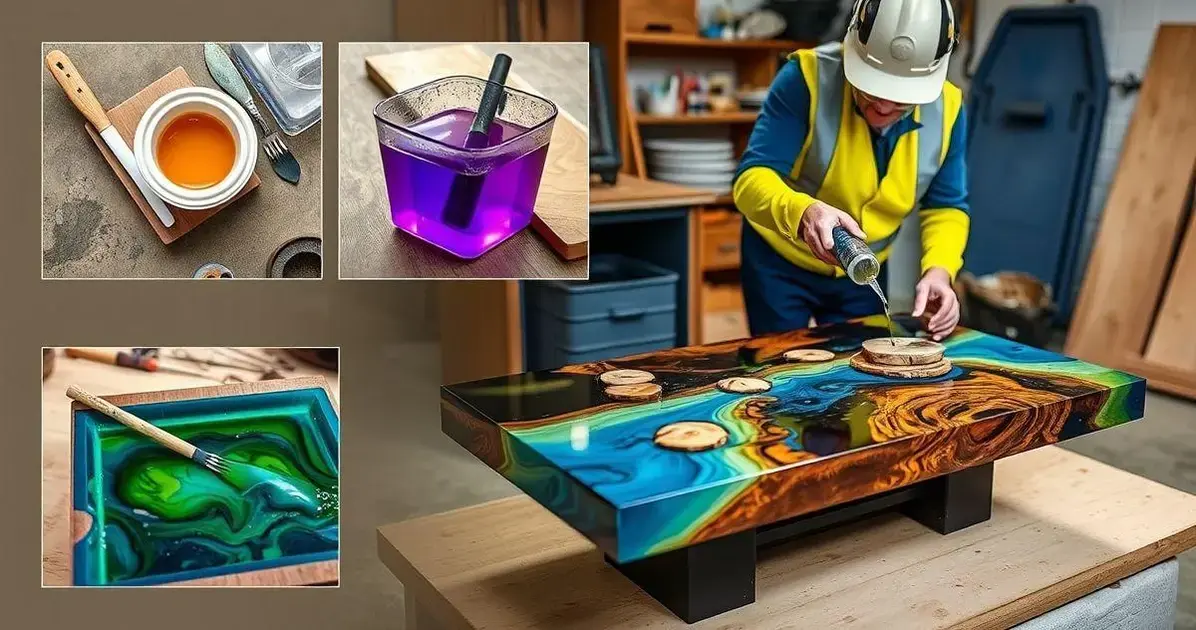 Como fazer uma mesa de centro com resina epox