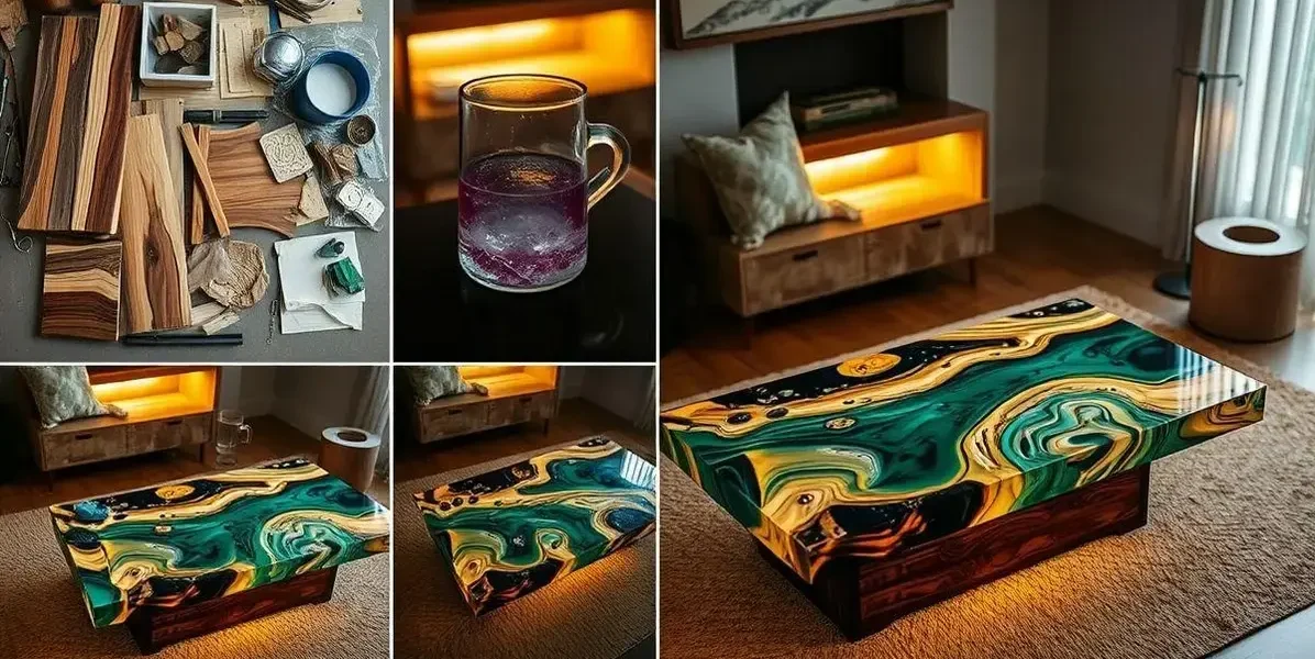 Como fazer uma mesa de centro de resina