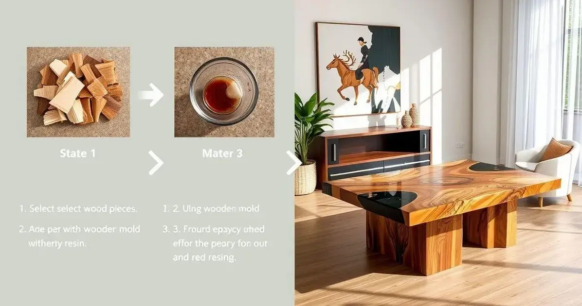 Como fazer uma mesa de madeira com resina epoxi