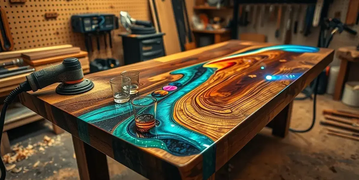 Como fazer uma mesa de madeira com resina epoxi preço