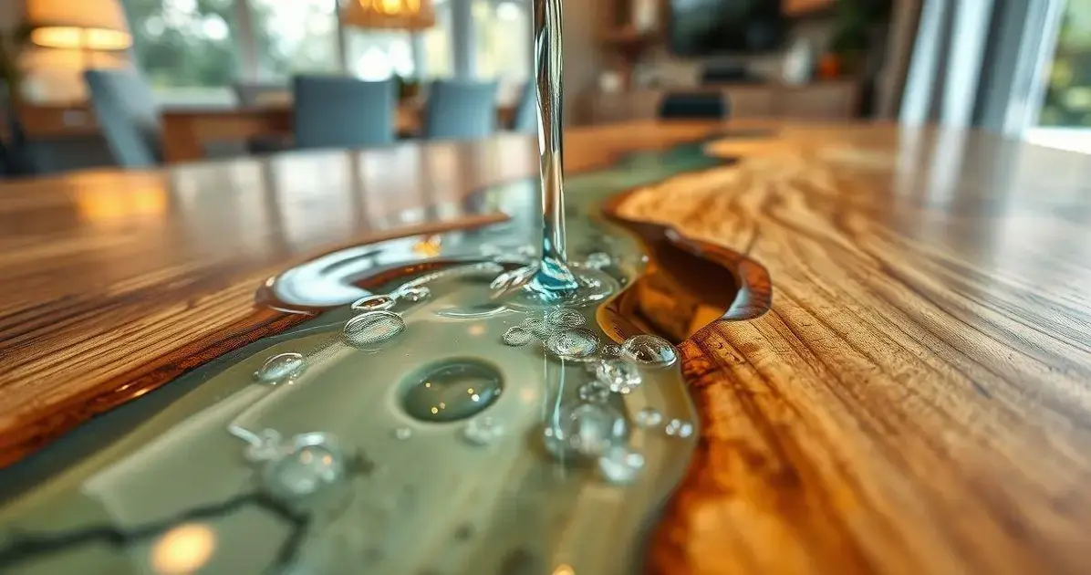 Como fazer uma mesa de madeira com resina epóxi