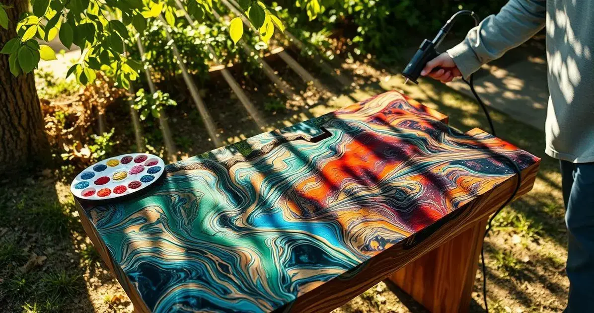 Como fazer uma mesa de resina