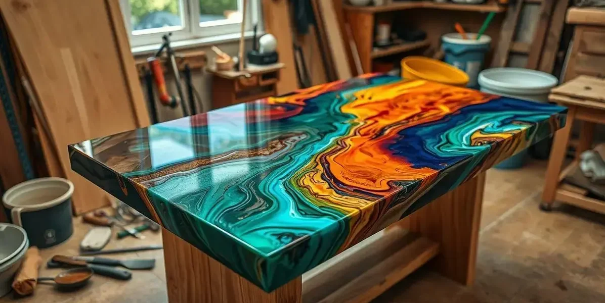 Como fazer uma mesa de resina