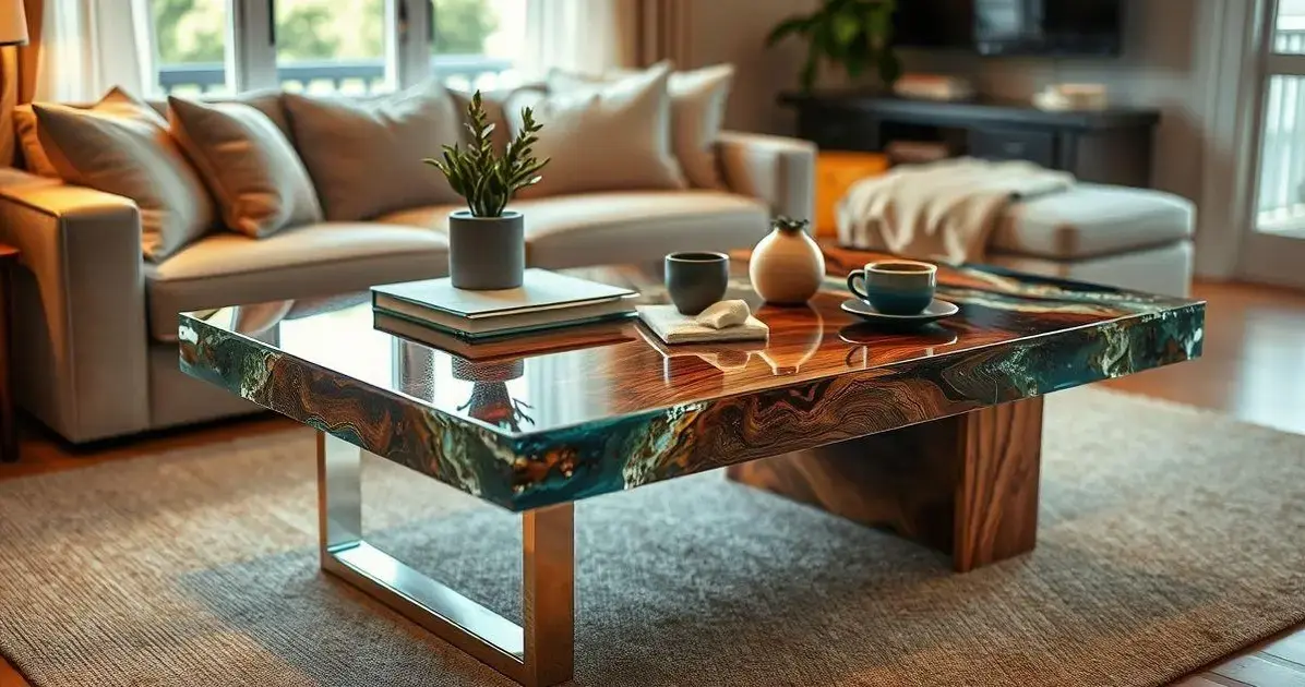 Como fazer uma mesa de resina acrílica com madeira