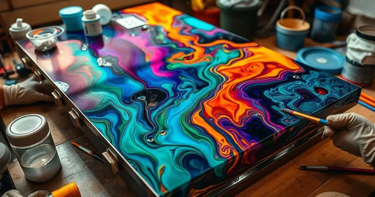 Como fazer uma mesa de resina epoxi material