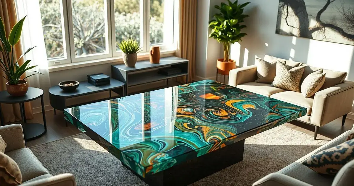 Como fazer uma mesa de resina passo a passo