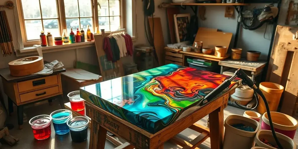 Como fazer uma mesa de resina passo a passo