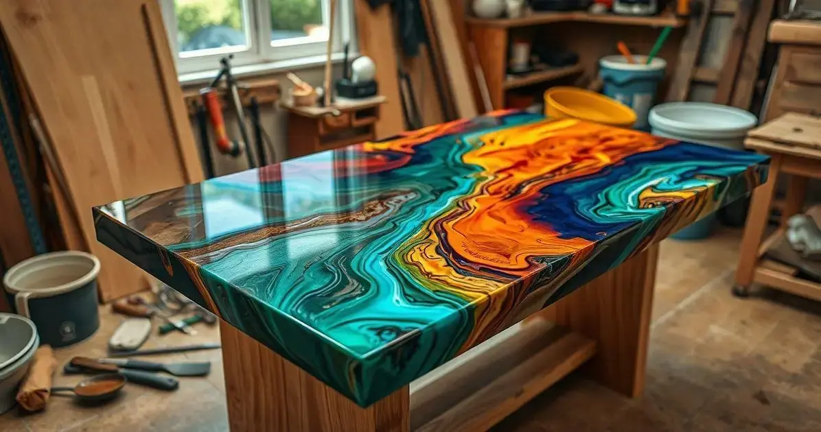 Como fazer uma mesa de resina