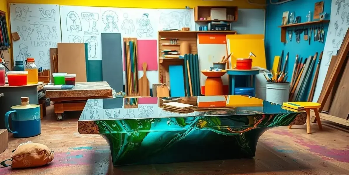 Como fazwr mesa de resina