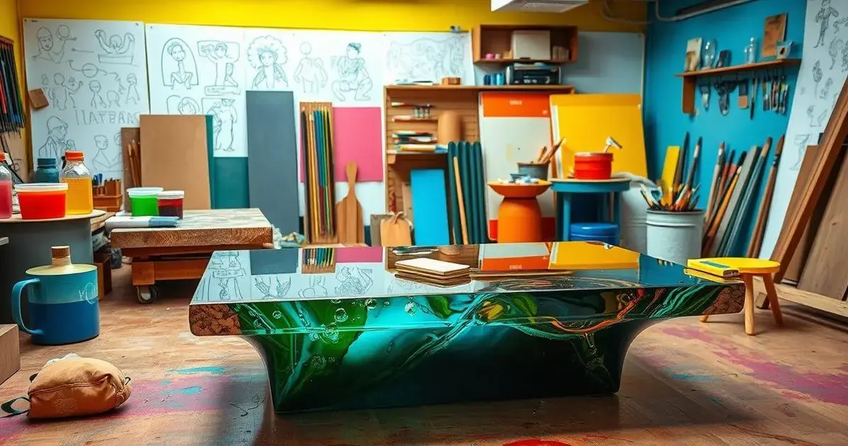 Como fazwr mesa de resina