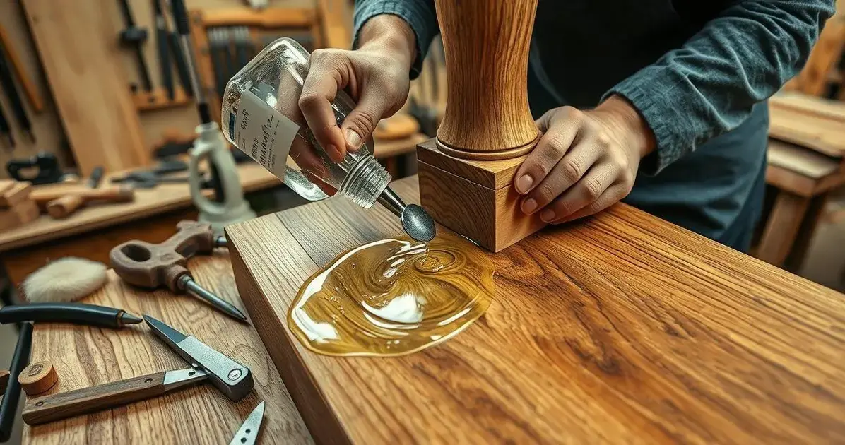 Como fcolar um pe de mesa em uma resina epoxi