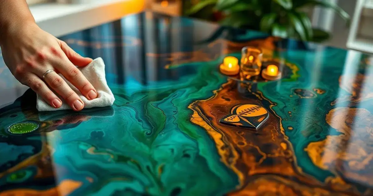 Como finalizar mesa de resina epoxi Como finalizar mesa de resina epoxi