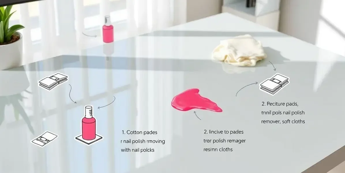 Como limpa esmalte em mesa de resina