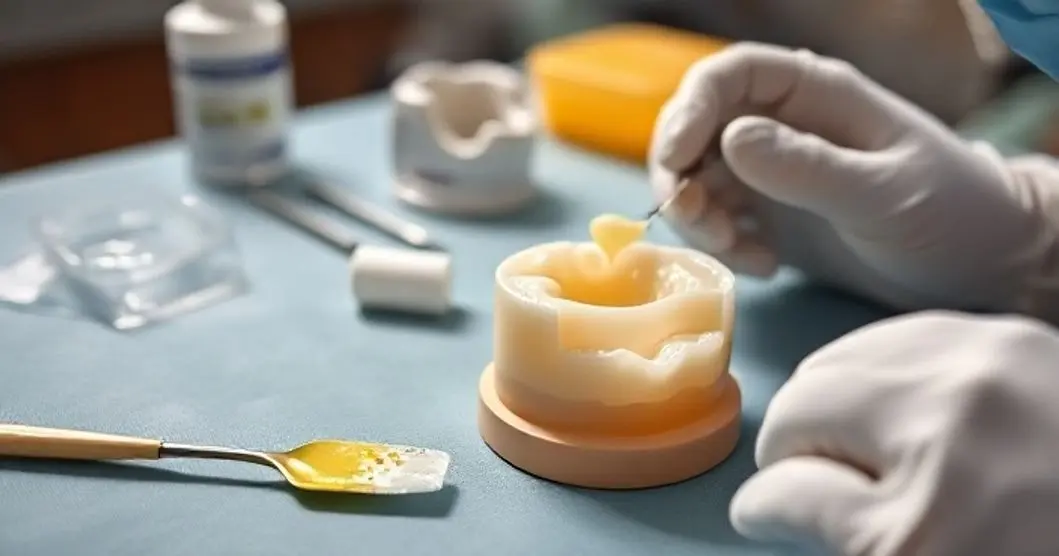 Como montar mesa de restauração de dente de resina