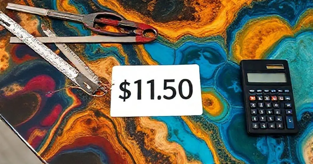 Como montar valor pra venda de mesa resinada