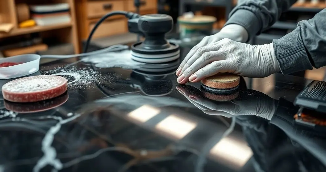 Como polir mesa de resina em casa Como polir mesa de resina em casa