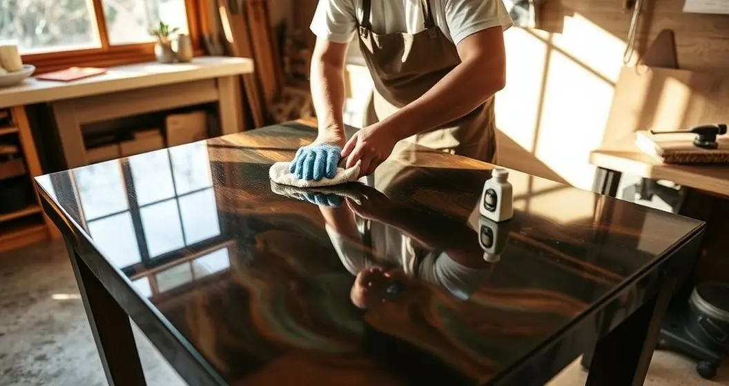 Como polir mesa de resina em casa Como polir mesa de resina em casa