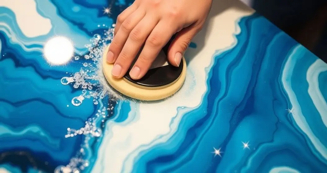 Como polir mesa de resina nautica