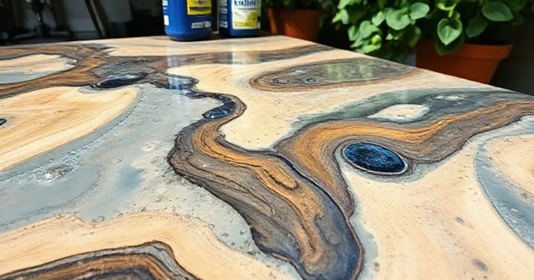Como preencher tampo de mesa com resina Como preencher tampo de mesa com resina