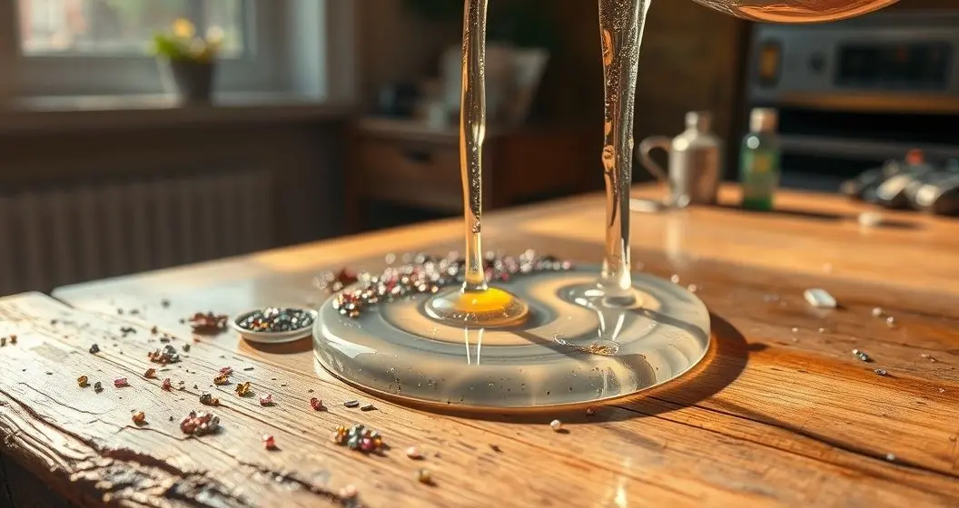 Como preparar resina em mesa de madeira