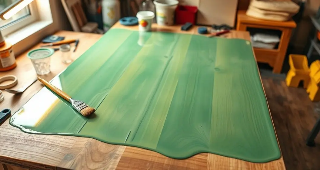 Como resinar um tampo de mesa