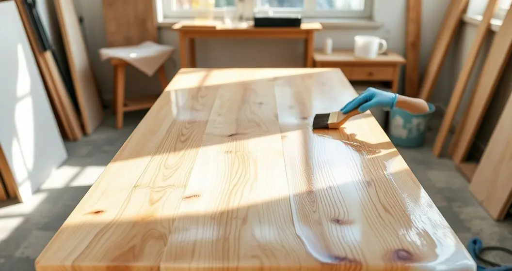 Como resinar uma mesa de madeira de pinus Como resinar uma mesa de madeira de pinus