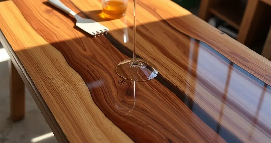 Como revestir um tampo de mesa com resina Como revestir um tampo de mesa com resina