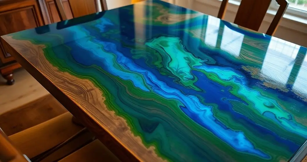 Como revestir uma mesa de madeira com resina