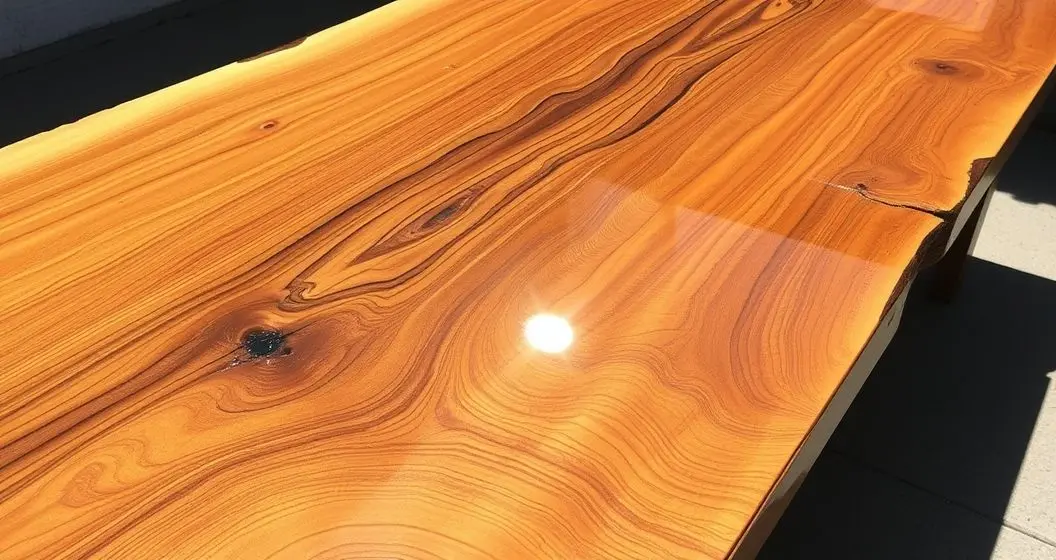 Como sao feitas a mesas de madeira e resina Como sao feitas a mesas de madeira e resina