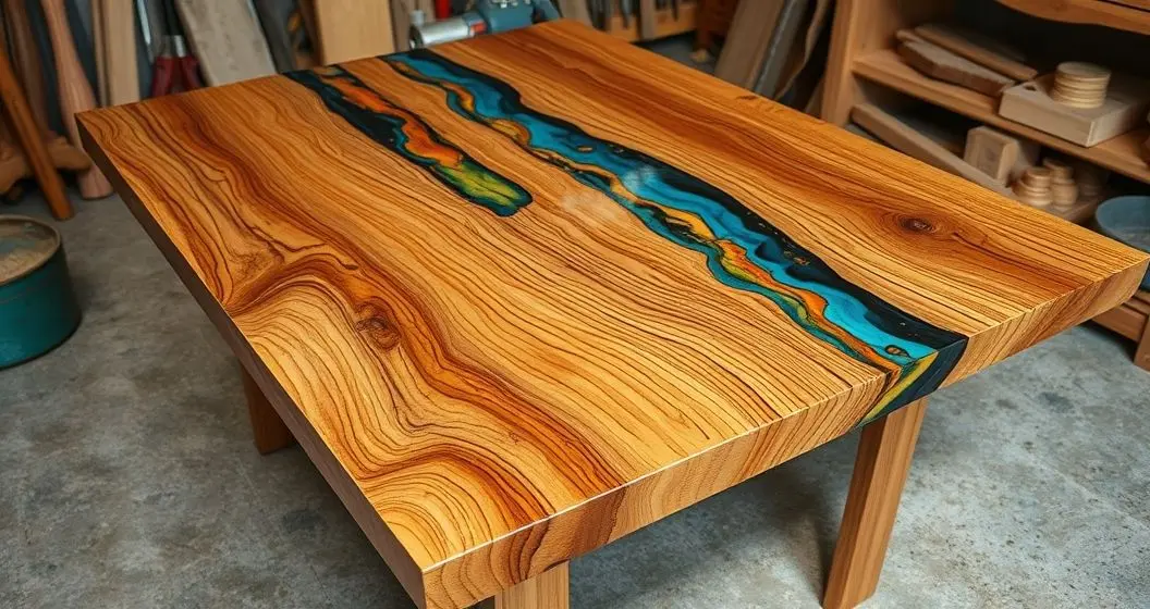 Como sao feitas a mesas de madeira e resina Como sao feitas a mesas de madeira e resina
