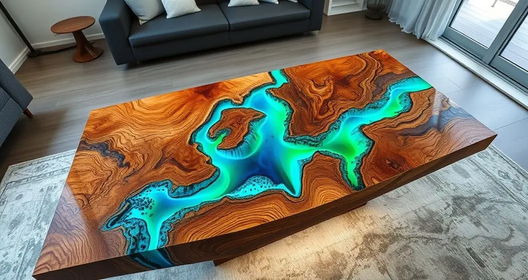 Como se faz mesa de resina epóxi Como se faz mesa de resina epóxi