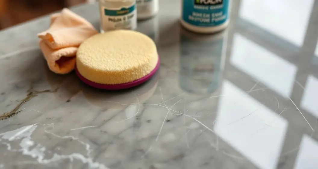 Como tirar riscos de mesa de resina