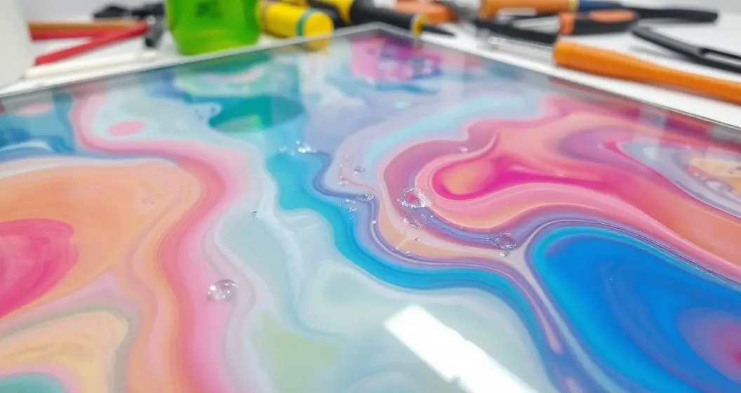 Como trabalhar com resina no vidro de mesa