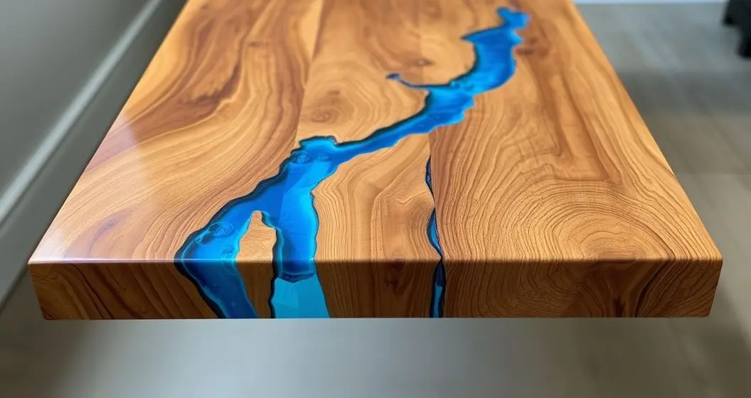 Como usar resina em mesas de madeira