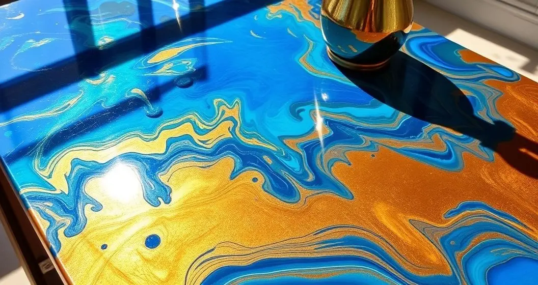 Como usar resina para tampo de mesa