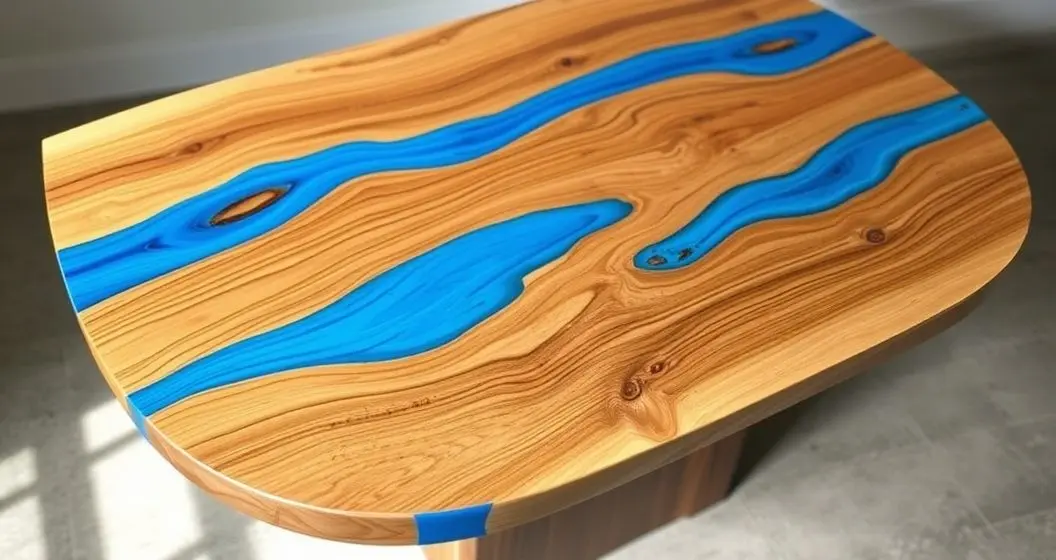 Como usar resina para tampos de mesa